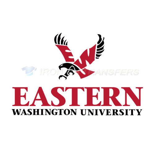 Eastern Washington Eagles Logo T-shirts Iron On Transfers N4332 - Click Image to Close